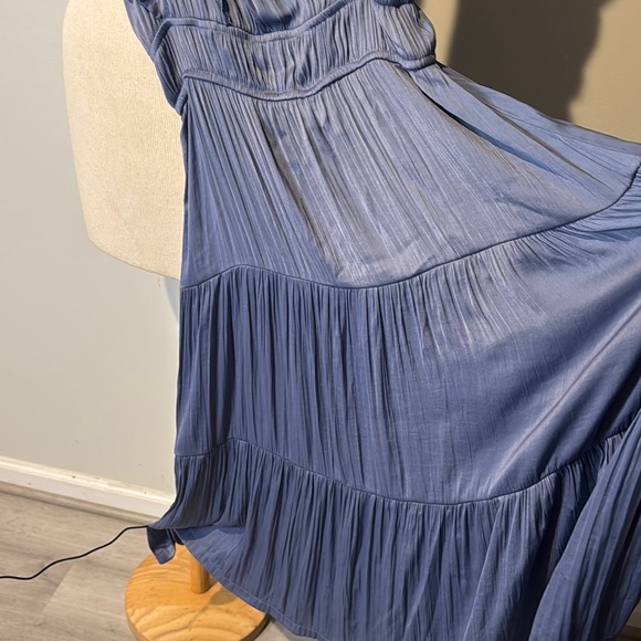 Joie Gray Ruffled‎ Wrap Dress for Wedding Guest - Picture 3 of 4